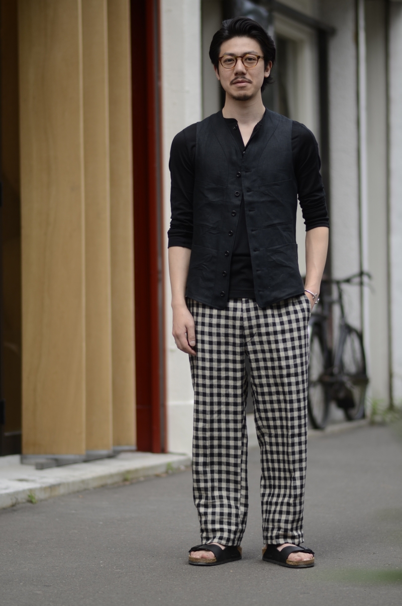 試着のみ アナトミカ BAGATELLE PANTS LINEN 40 | labiela.com