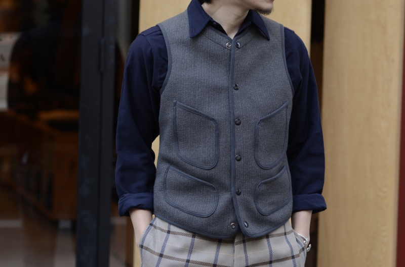 美品 ANATOMICA BB VEST #D.NAVY ビーチクロス ベスト | www.jarussi