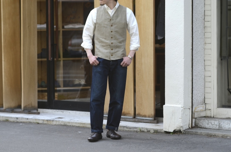 SAGAN VEST / LINEN COLLECTION | ANATOMICA SAPPORO アナトミカ札幌