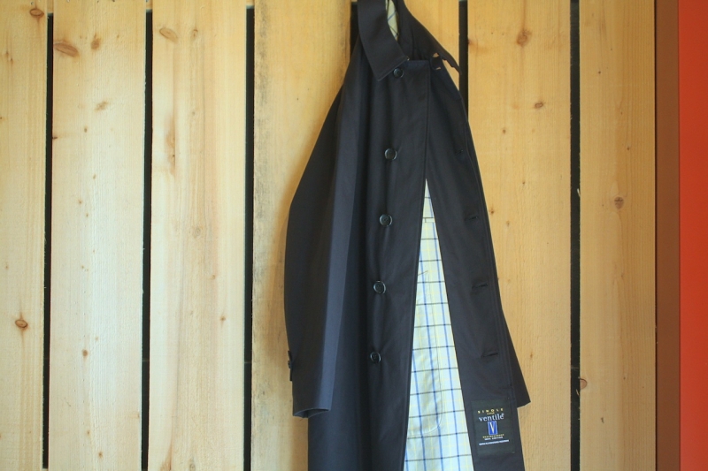 SINGLE RAGLANCOAT / VENTILE NAVY | ANATOMICA SAPPORO アナトミカ札幌