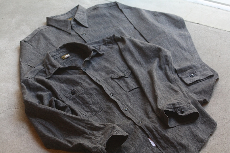 ANATOMICA × BIG YANK WORK SHIRTS 15H BLK