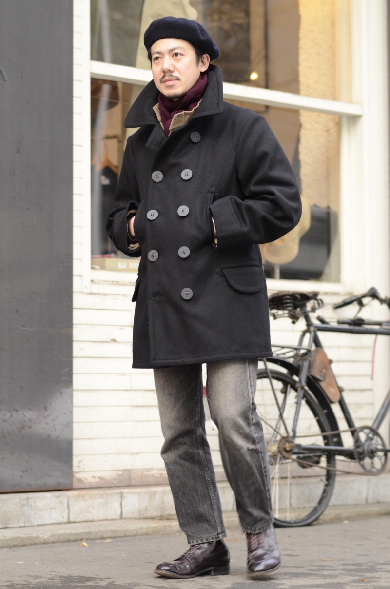 anatomica アナトミカ US NAVY peacoat フランス製-