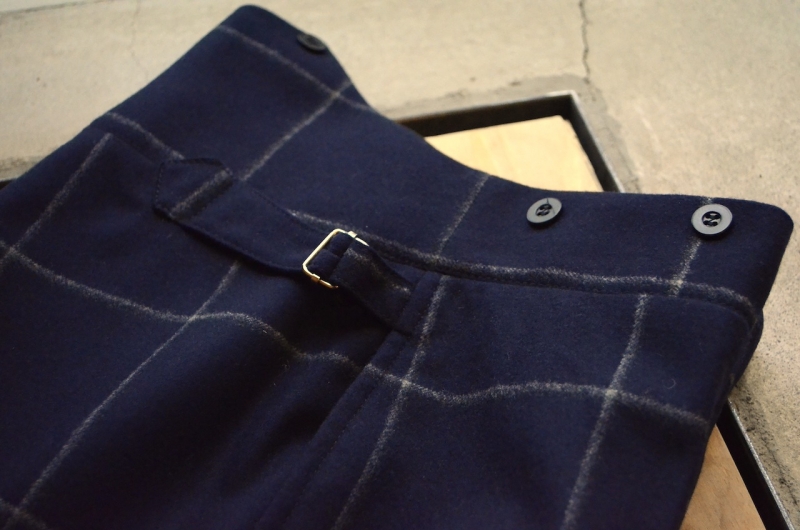 【未使用】ANATOMICA Tango Pants FLANNEL NAVYFab