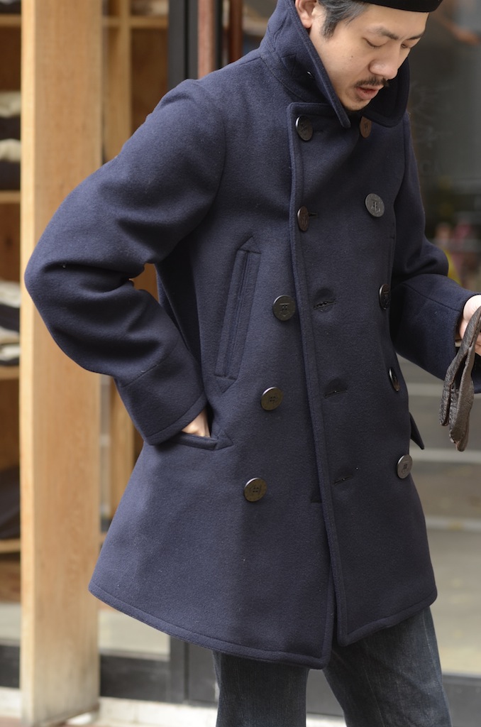 信頼 ANATOMICA アナトミカCD LONG COAT ロングコート NAVY チェスター ...