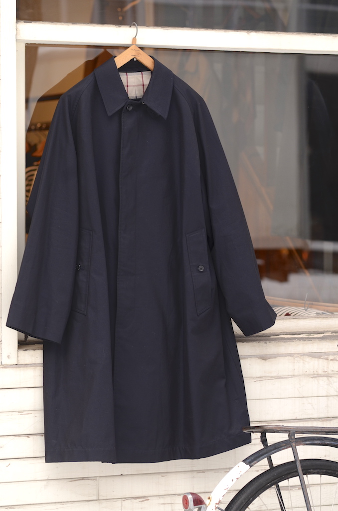 ANATOMICA SINGLE RAGLAN COAT Ⅰ NAVY 46 | www.myglobaltax.com