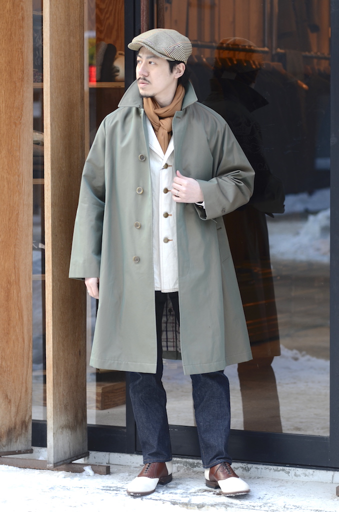 Single Raglan Coat / OLIVE | ANATOMICA SAPPORO アナトミカ札幌