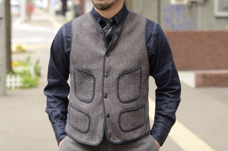 ANATOMICA BEACH CLOTH VEST - D.NAVY-hybridautomotive.com