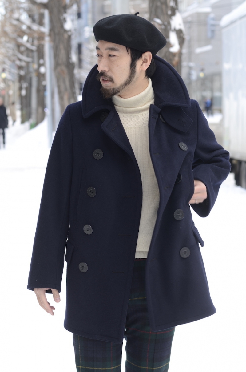 ANATOMICA US NAVY 10 BUTTON PEA COAT