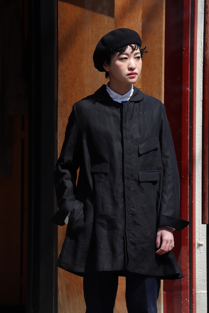 ARTHUR” IRISH LINEN BLACK | ANATOMICA SAPPORO アナトミカ札幌