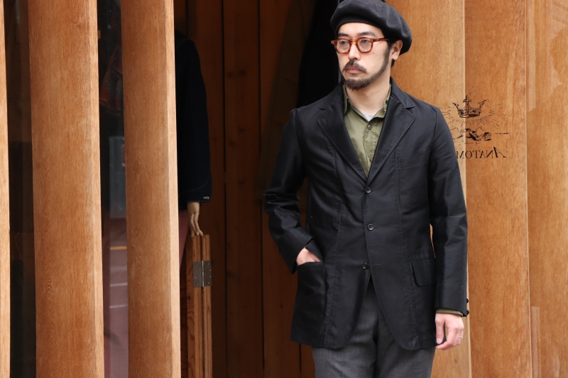 フランス製】ANATOMICA HOBEREAU モールスキンジャケットgardenblueend ...