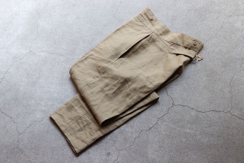 BAGATELLE PANTS LINEN “SAGE” | ANATOMICA SAPPORO アナトミカ札幌
