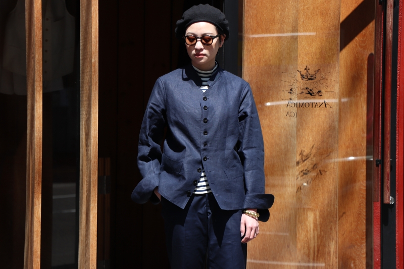 Anatomica dolman jacket Indigo | www.rayblaze.com