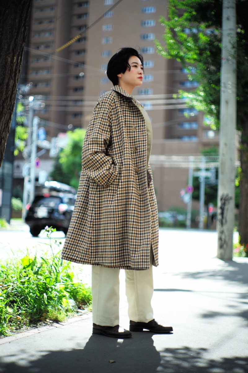 SINGLE RAGLAN COAT Ⅱ《BEIGE》 | ANATOMICA SAPPORO