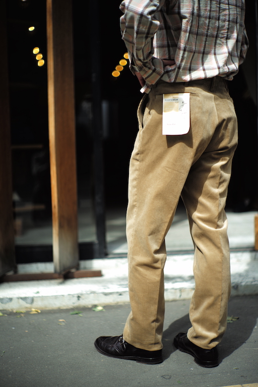 ANATOMICA TRIM FIT Ⅱ CHECK CORDUROY パンツ スラックス パンツ