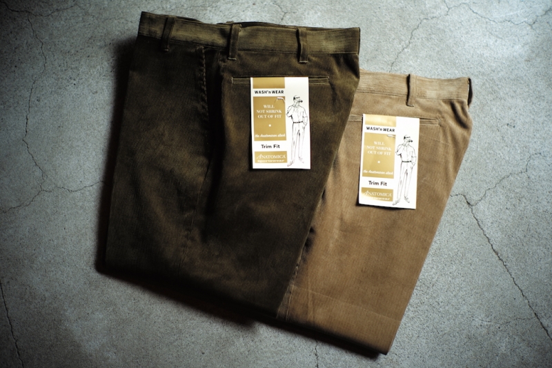 TRIM FIT PANTS UK CORDUROY | ANATOMICA SAPPORO アナトミカ札幌