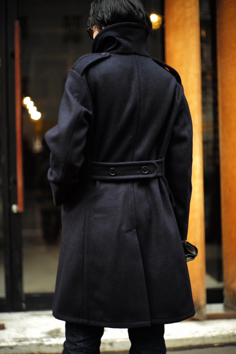 ANATOMICA CD LONG COAT NAVY-