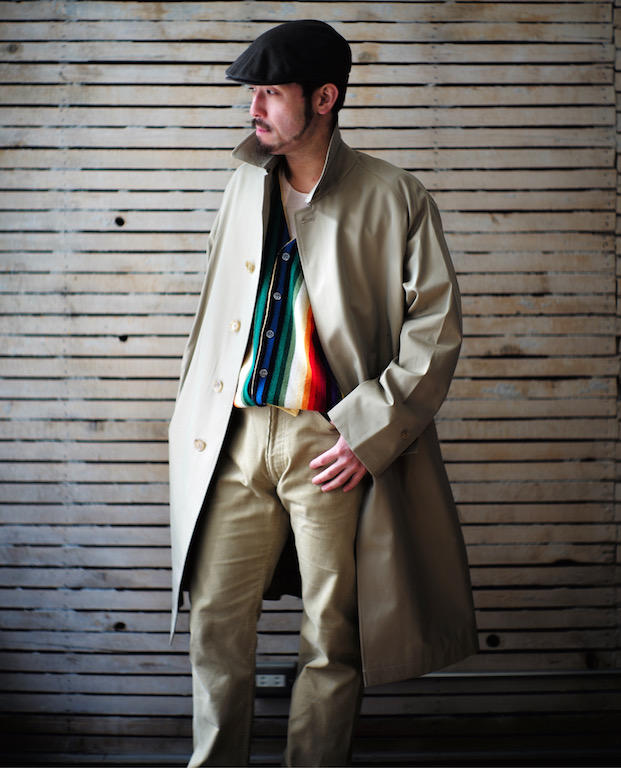 ANATOMICA NEW ARRIVAL!! SINGLE RAGLAN COAT GABARDINE | ANATOMICA