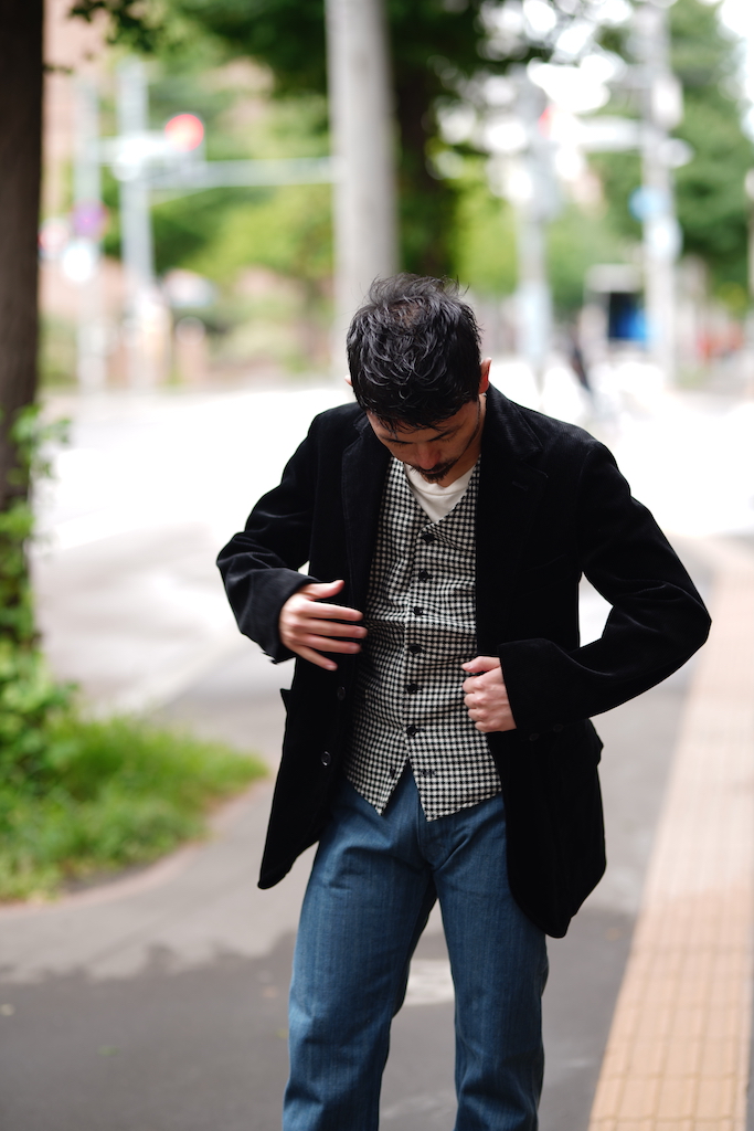 FRENCH GARMENT HOBEREAU “ENGLISH CORDUROY BLACK”. | ANATOMICA