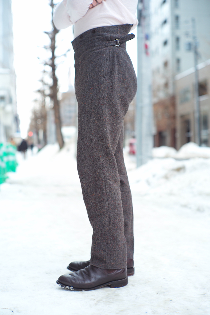 ANATOMICA TANGO GREY FOX FLANNEL WOOL 44パンツ - スラックス