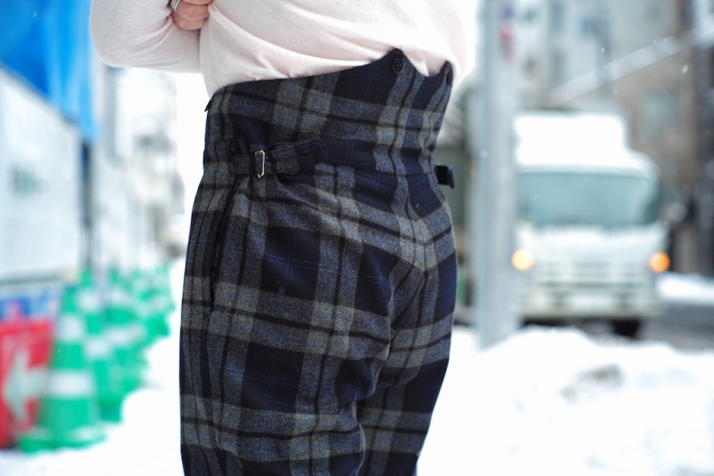 【未使用】ANATOMICA Tango Pants FLANNEL NAVYFab