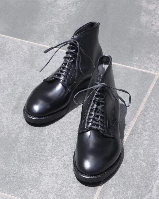 誰もが1足は所有しておきたいBOOT ~ANATOMICA BY ALDEN # PLANE TOE BOOT BLACK CALF~